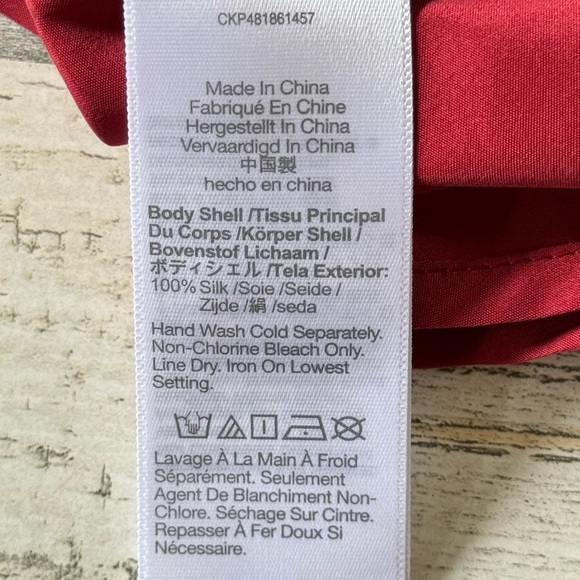 NWT Madewell The Layton Midi Slip Dress in Silk Minimalist Lightweight Red NO106 - Picture 10 of 14